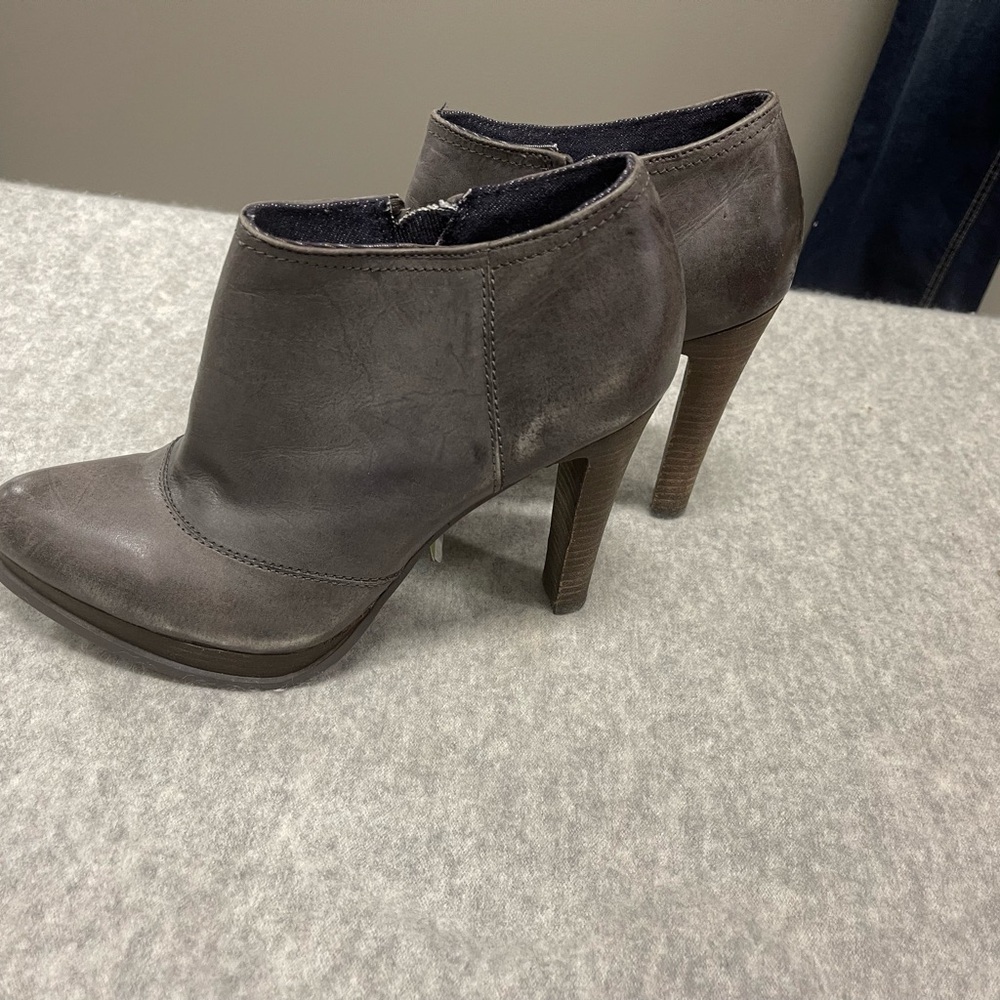 Calvin Klein Jeans Charcoal Heeled Boots